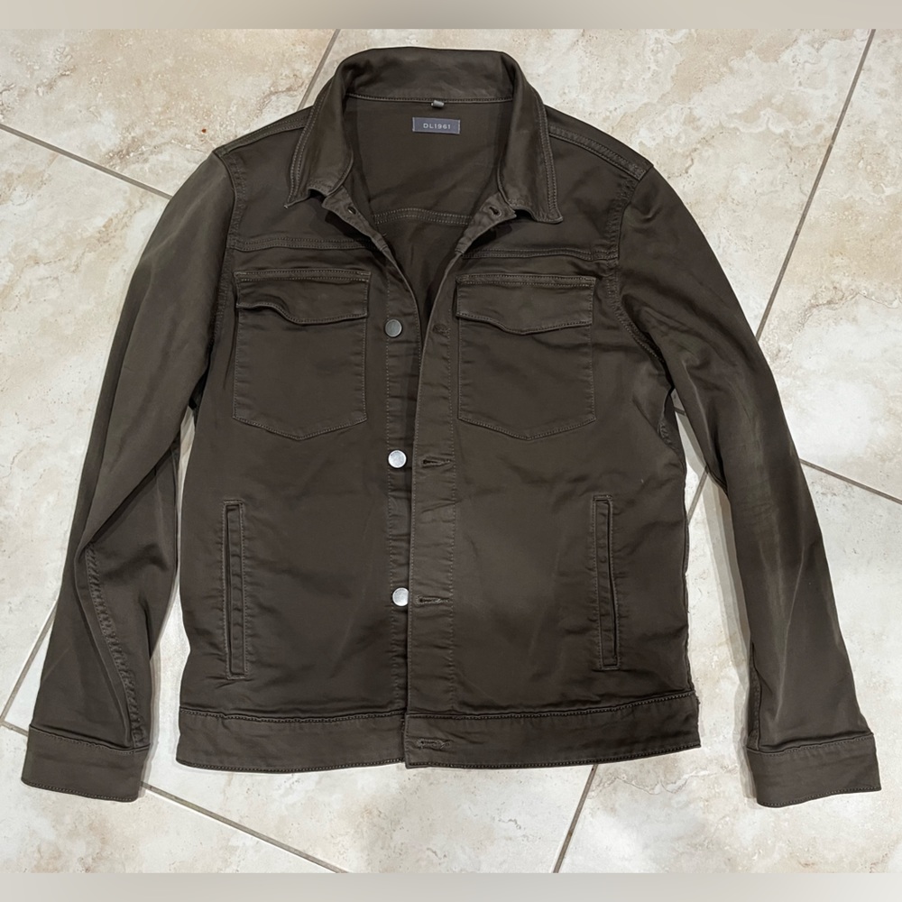 DL1961 Vaughn Army Green Denim Jacket